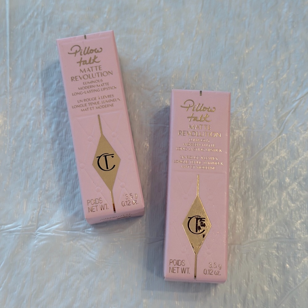 Charlotte Tilbury Lipstick - Pillow Talk Medium - 2 NIB Tubes